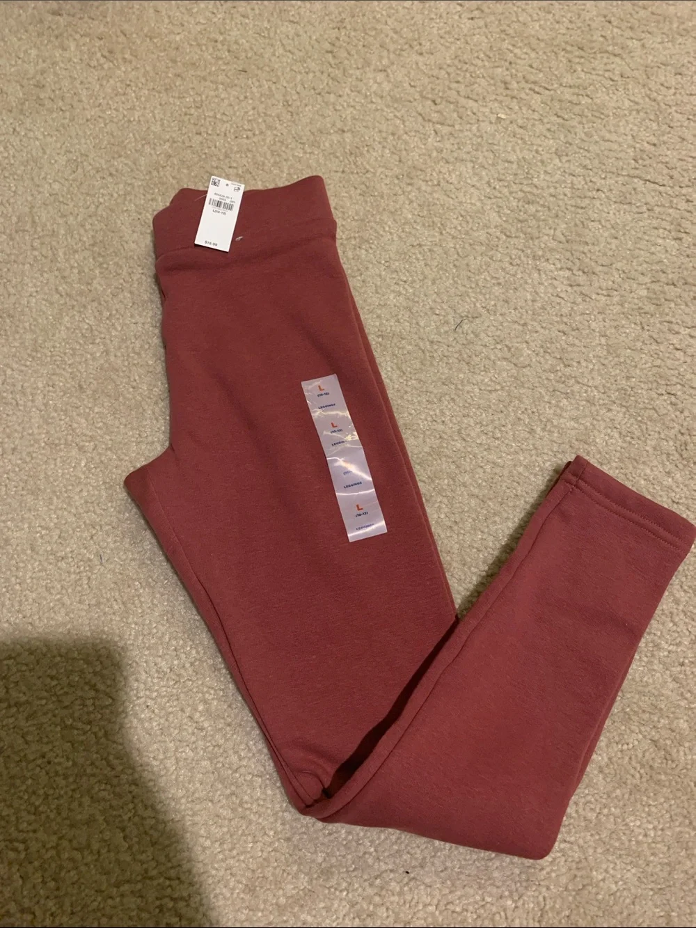 Old Navy Kids Fleece Leggings - Rosewood